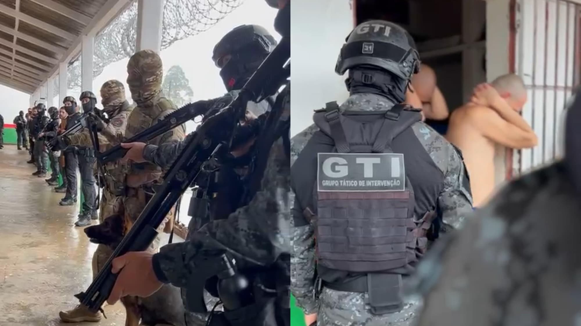 “Sem peru de Natal”: GTI “invade” presídios de SC e manda recado às facções