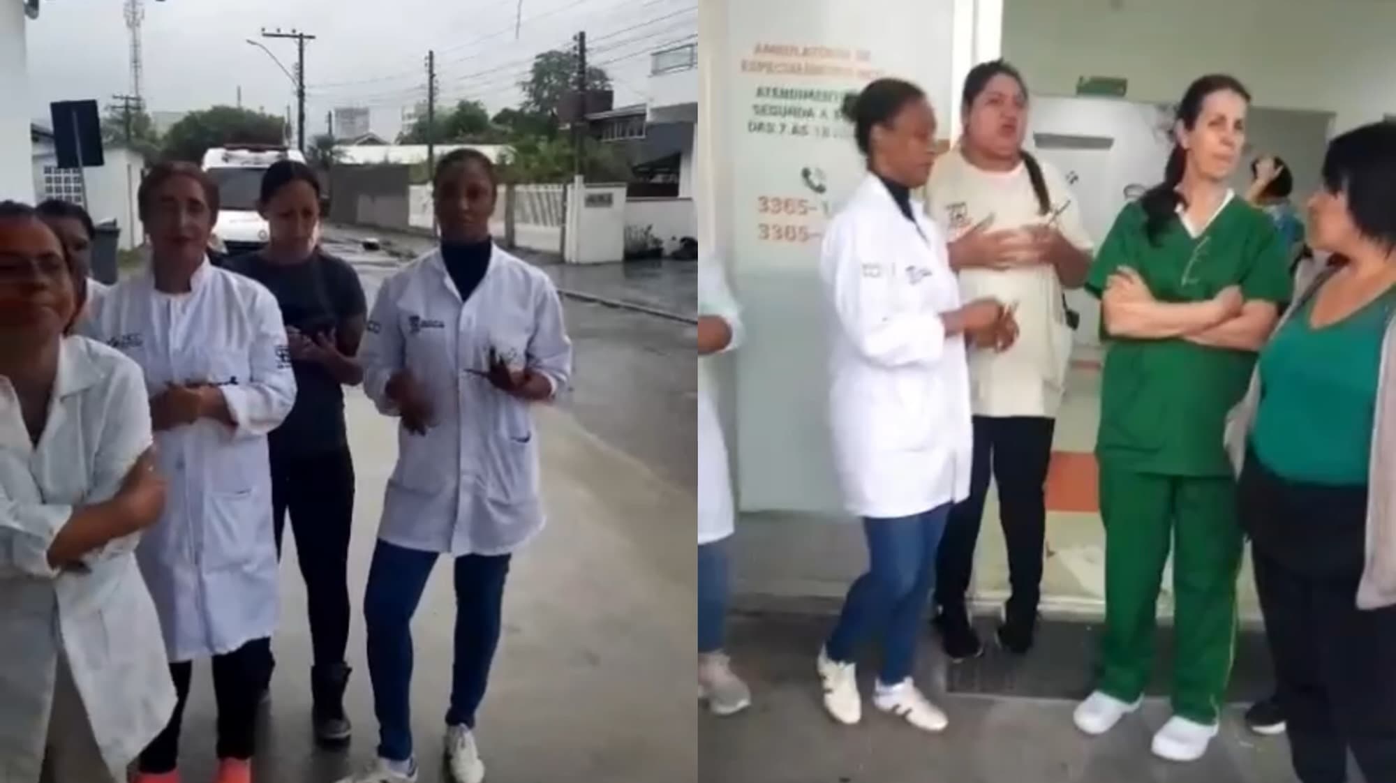 Sem salário, equipe do hospital de Camboriú protesta: “vai parar tudo!”