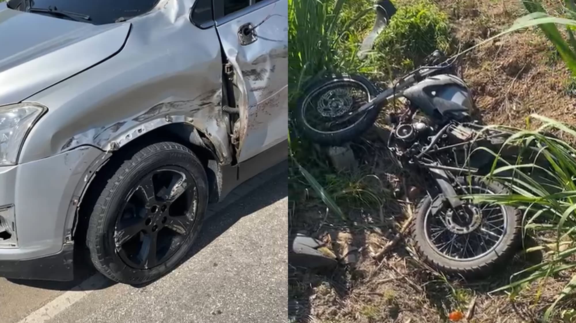 Motociclista morre após grave acidente na SC-108 no Vale do Rio Tijucas