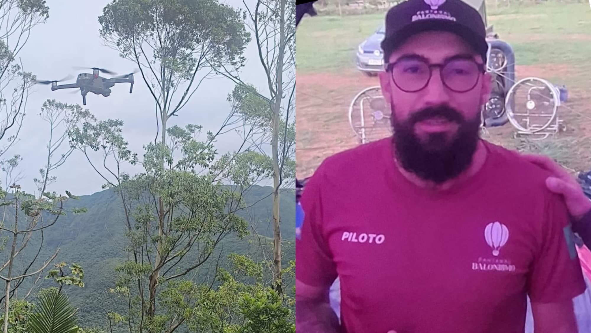 Drone com câmera térmica ajuda a localizar corpo de homem desaparecido em SC