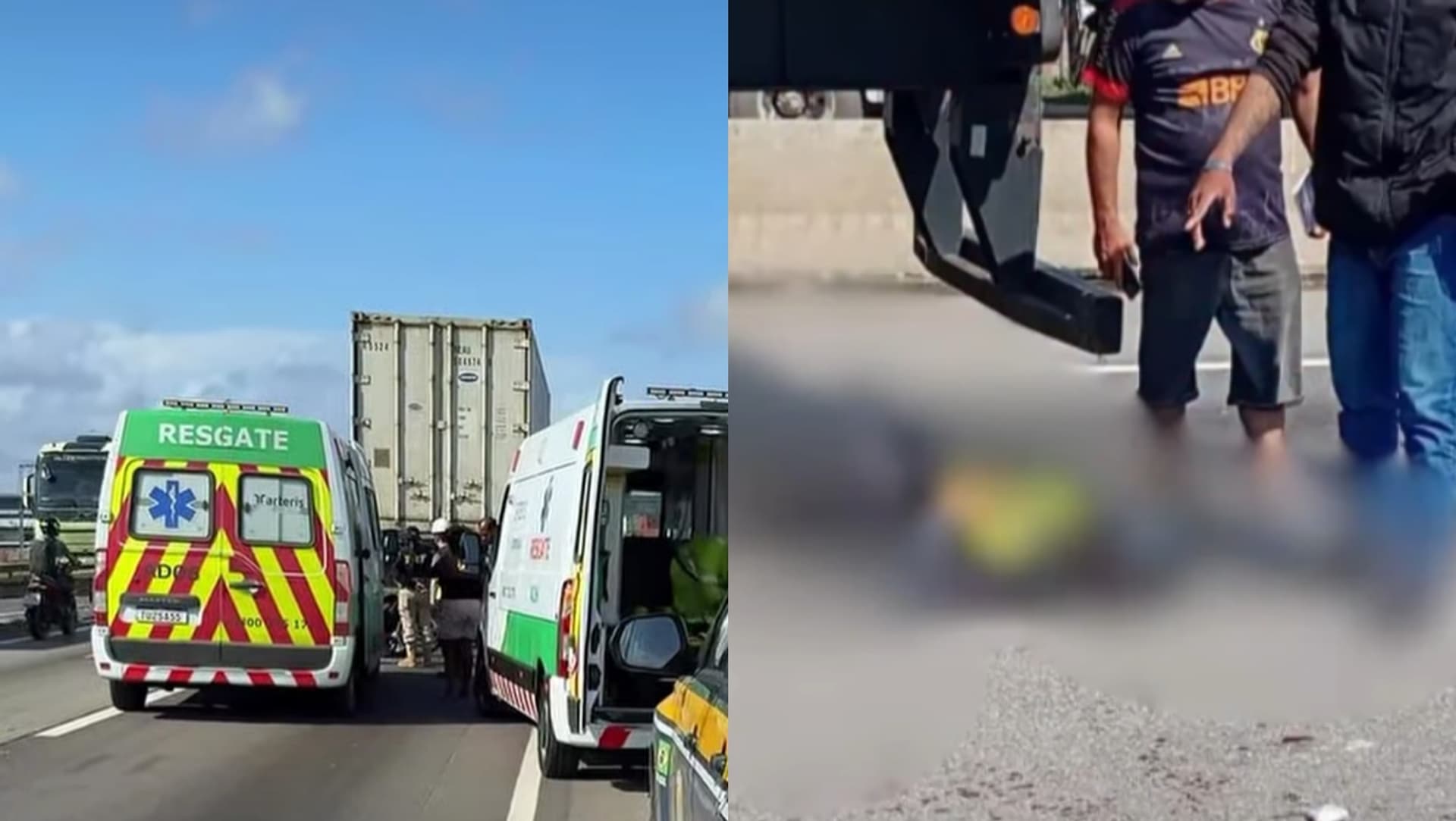 Motoboy morre em grave acidente na BR-101 em Itajaí