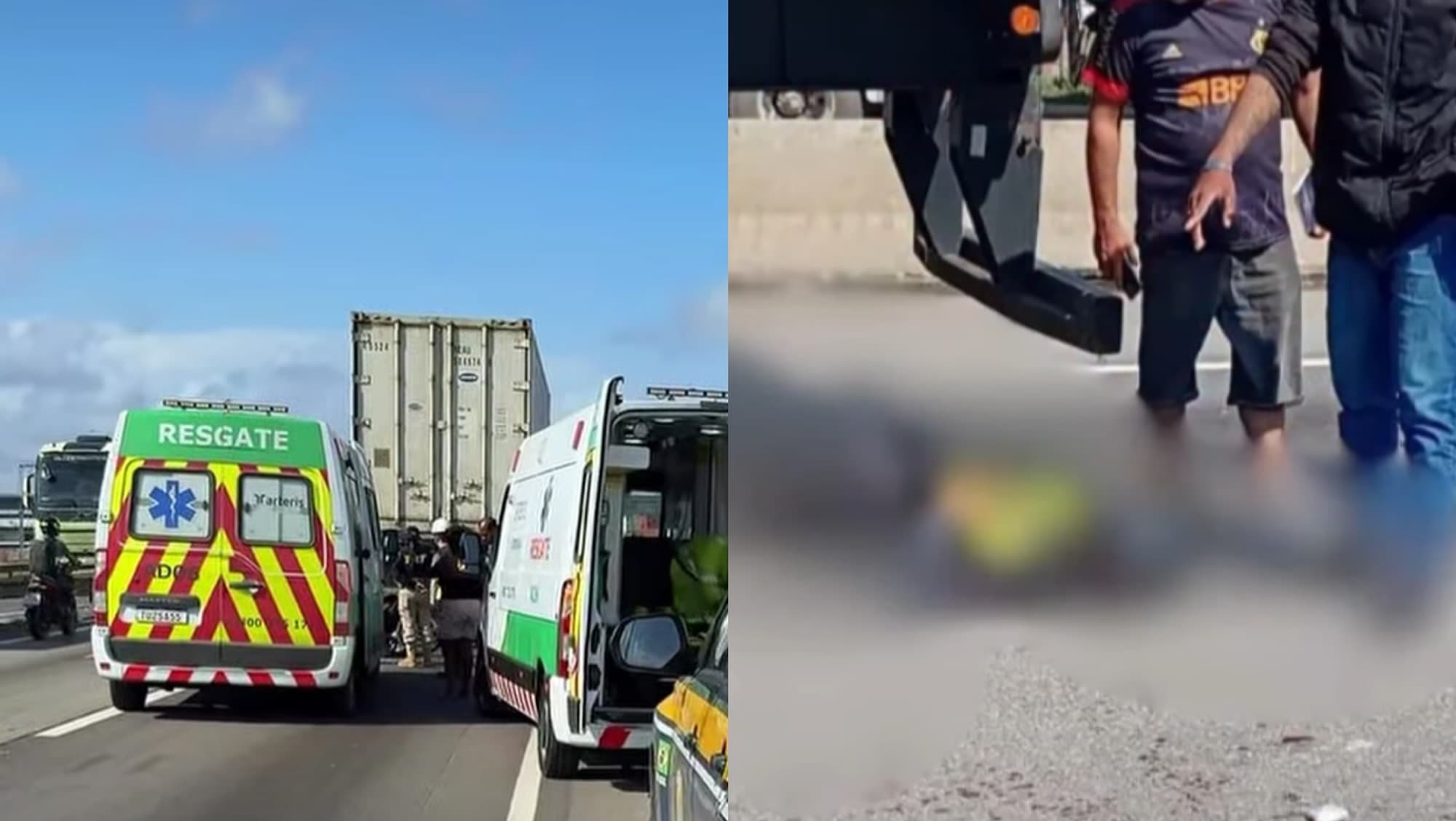 Motoboy morre em grave acidente na BR-101 em Itajaí