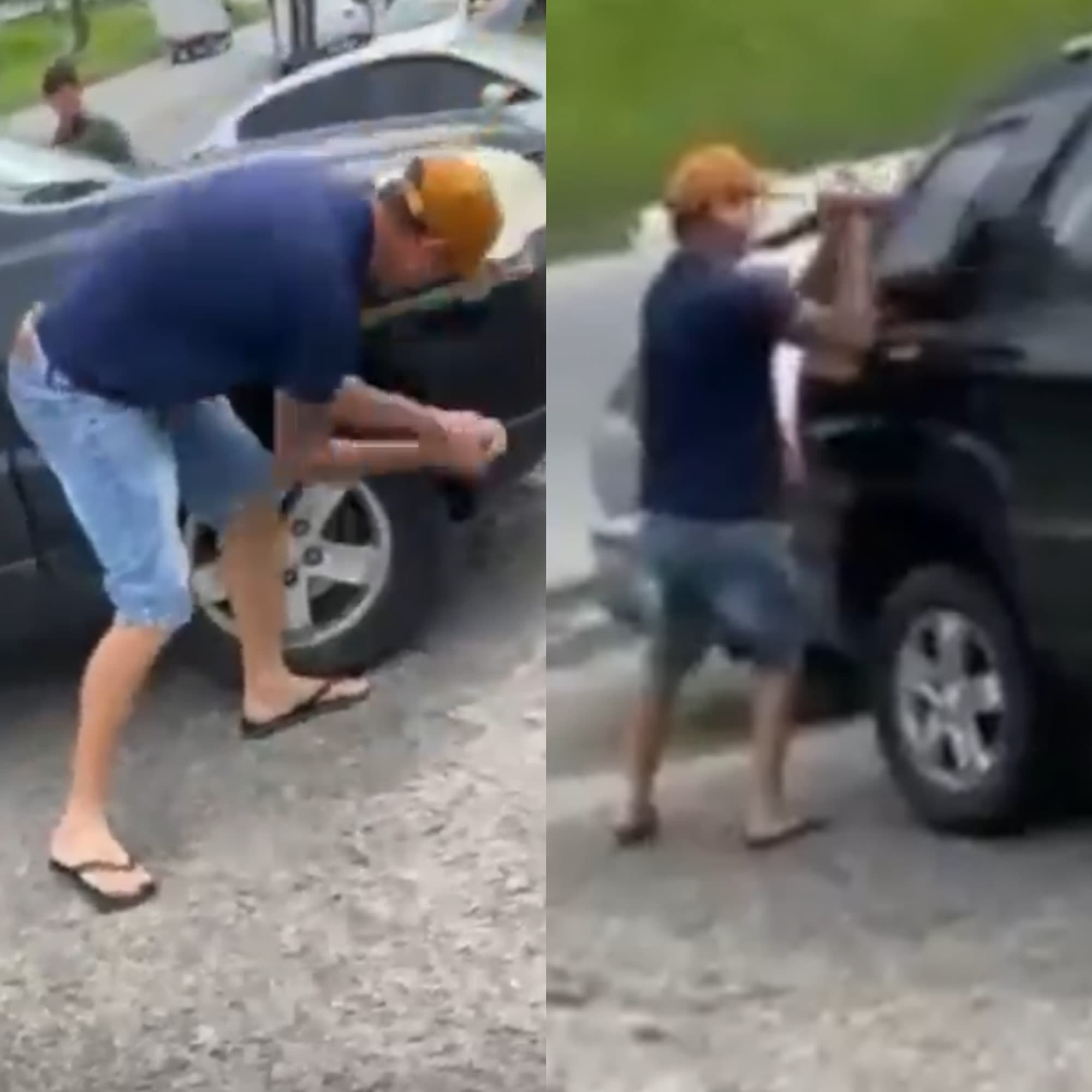 Ataque de fúria em Blumenau: homem usa chave de fenda para danificar carro após acidente