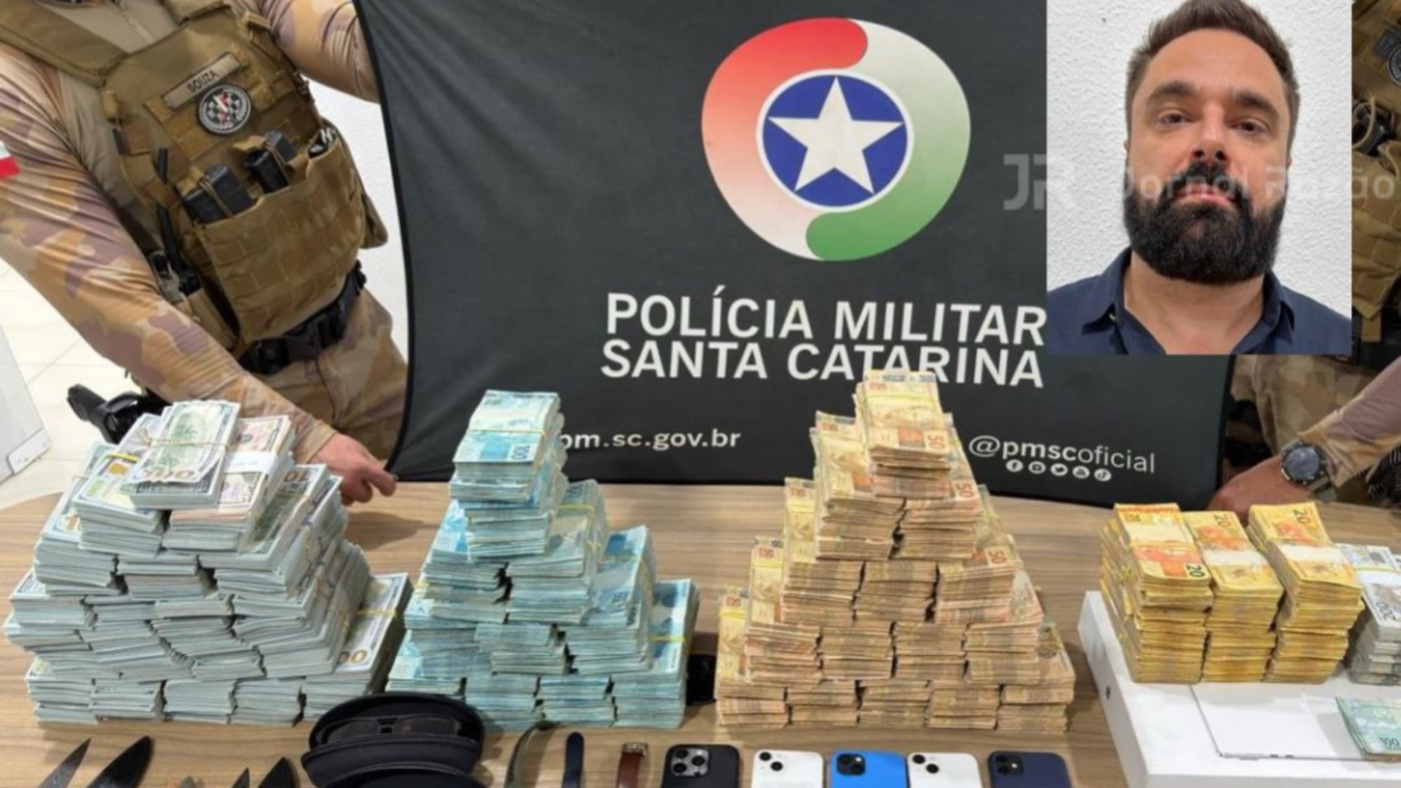 Operação da PMSC prende “Lobo da Batel” em Itapema com mais de R$ 5 milhões
