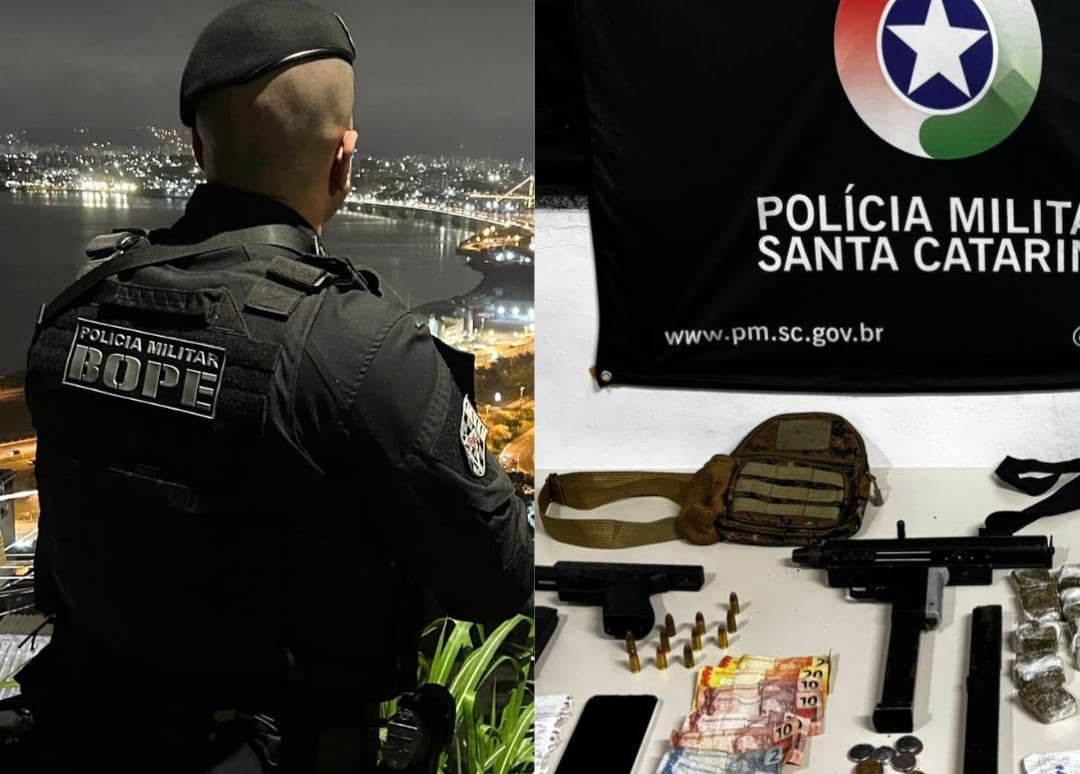 BOPE elimina criminoso com submetralhadora na Grande Florianópolis