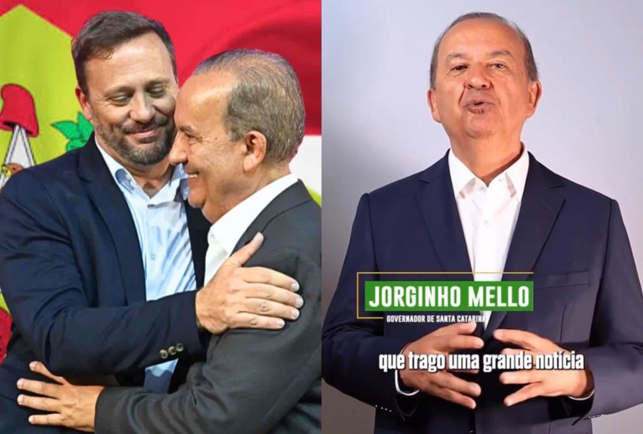 URGENTE: Jorginho descarta o MDB e oficializa aliança entre PL e Novo em SC