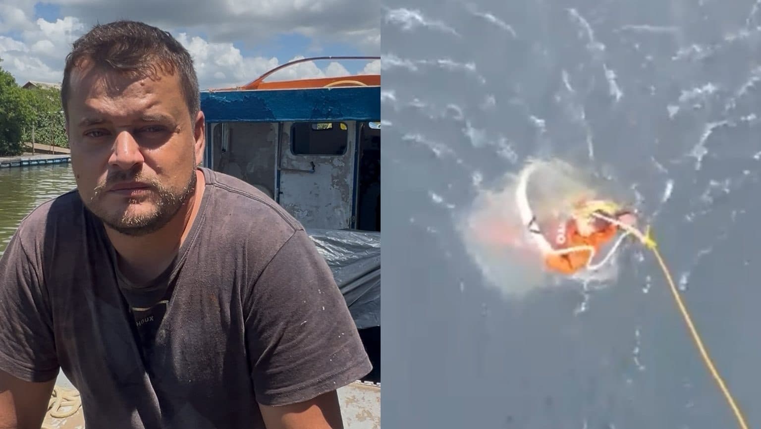 Vaquinha arrecada valor para recuperar embarcação, e pescador sobrevivente de naufrágio promete manter legado do pai vivo