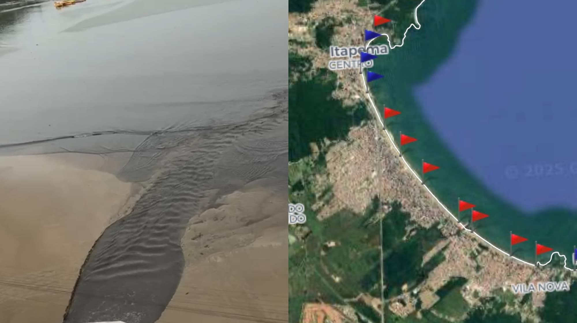 Conasa “caga na cabeça” do povo em Itapema e deixa Meia Praia 100% imprópria para banho