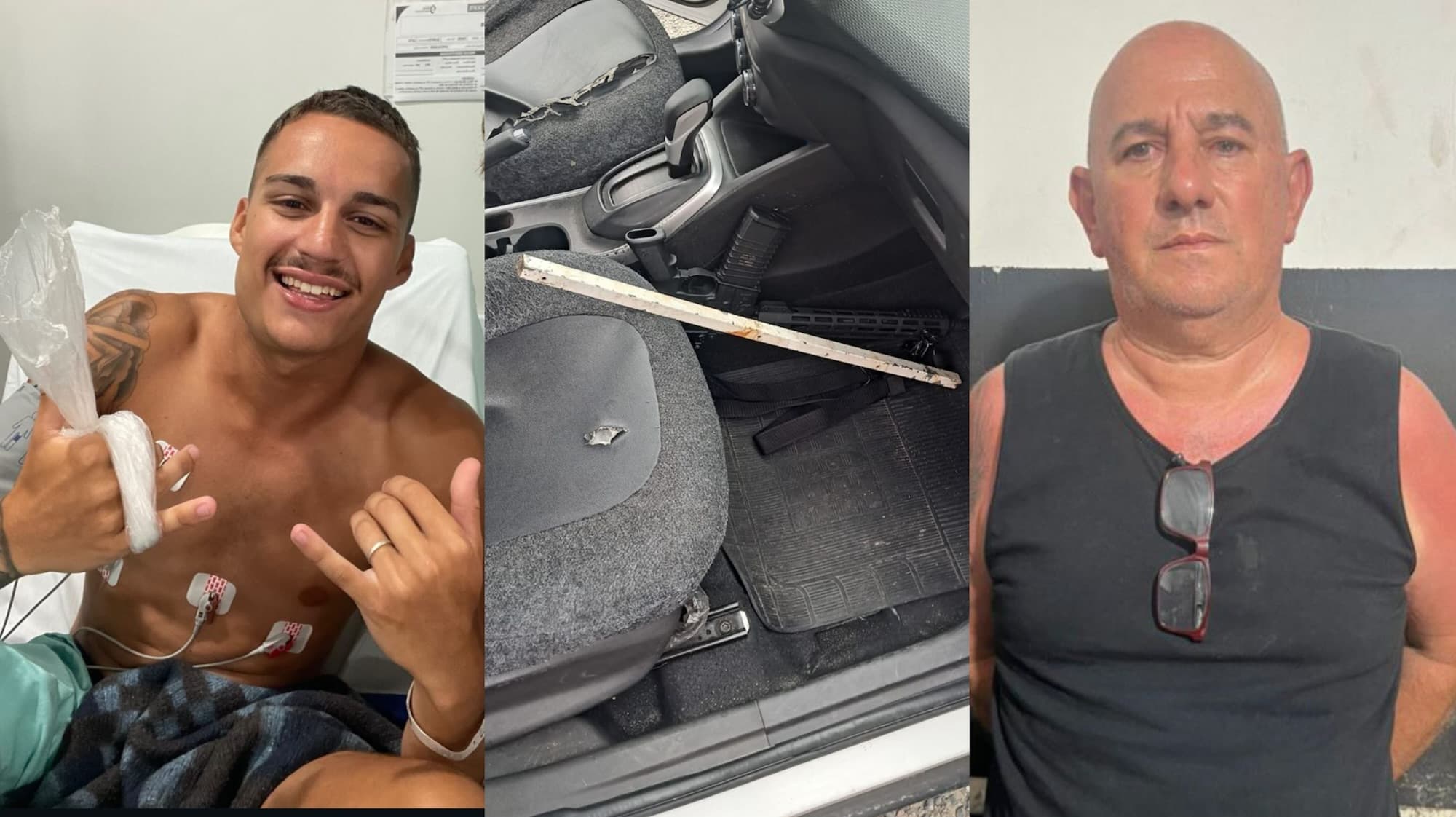 Ataque covarde em Itajaí: guarda-vidas atingido na nuca com barra de ferro se recupera no hospital