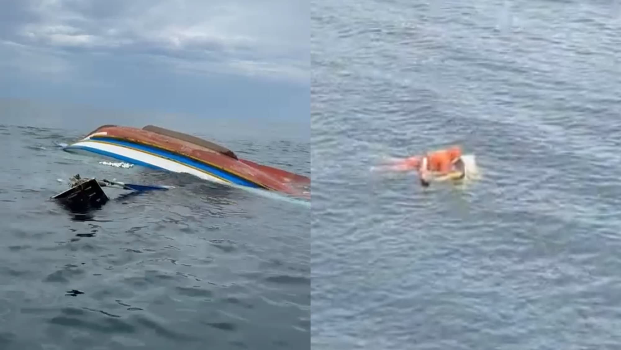 Pai desaparece após naufrágio de embarcação e filho é encontrado com vida em SC