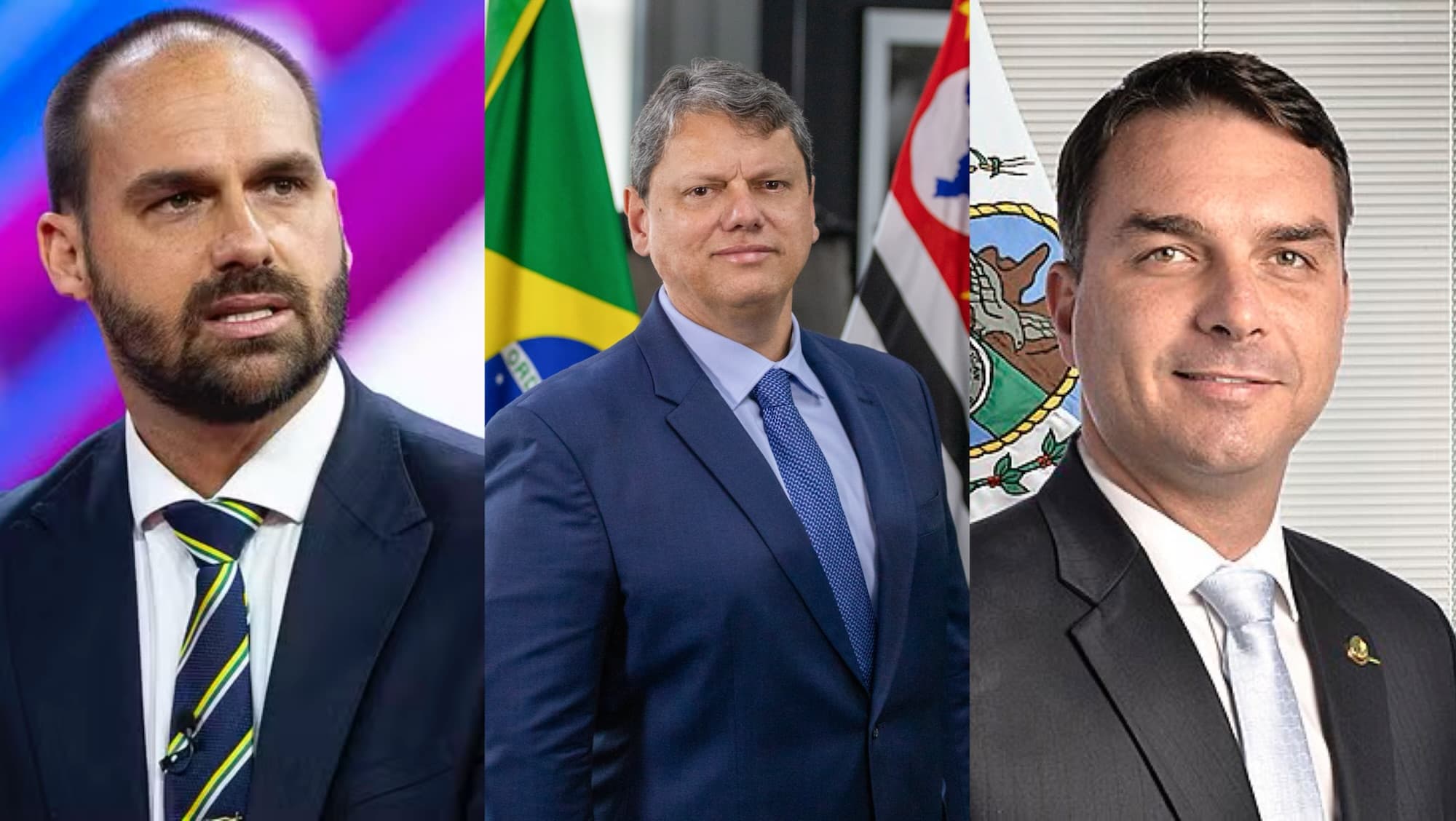 Tarcísio é obrigado a aceitar que Flávio será o “candidato da direita”, afirma Eduardo Bolsonaro