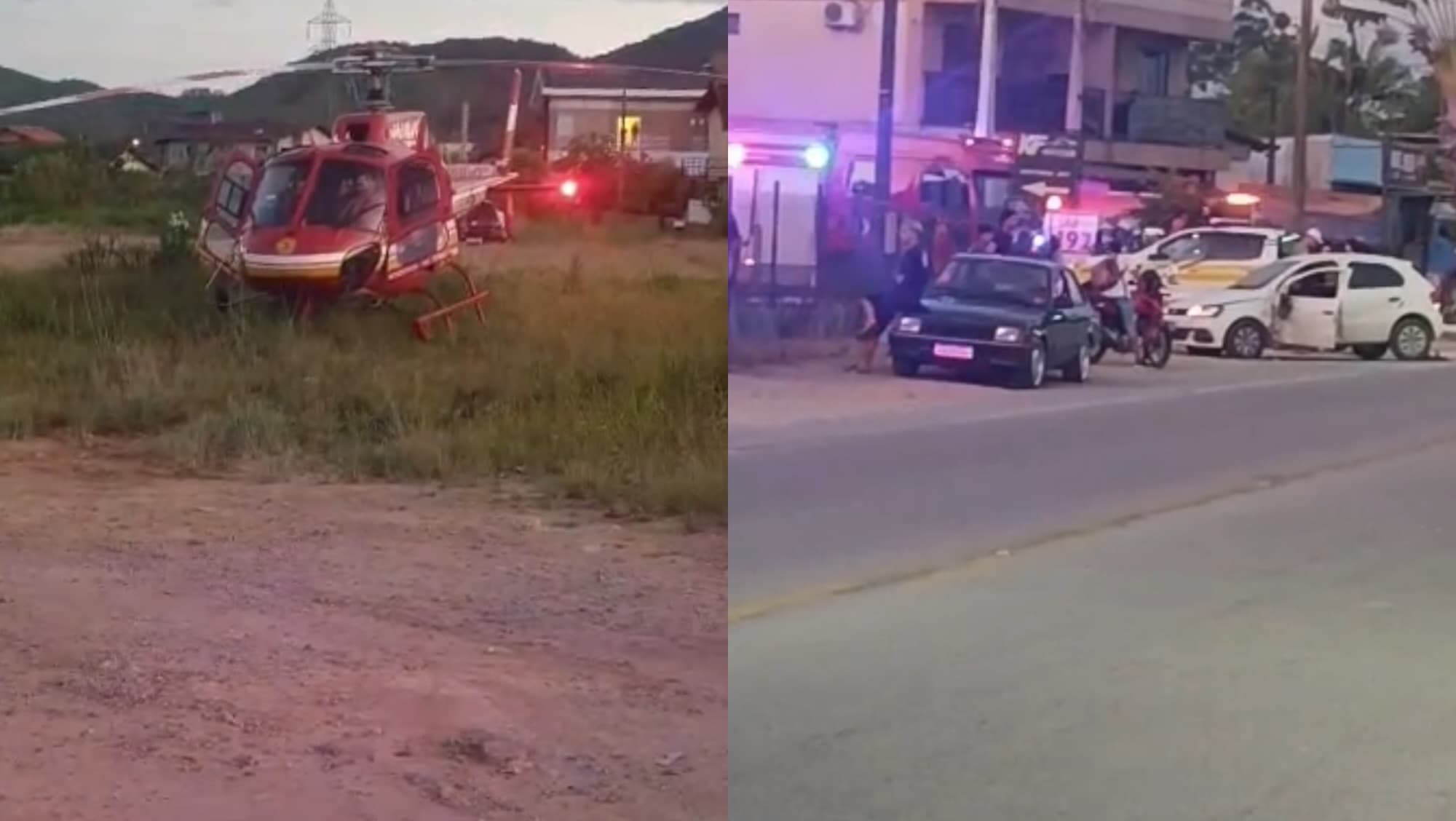 Jovem morre em grave acidente entre carro e moto na Jorge Lacerda, em Ilhota
