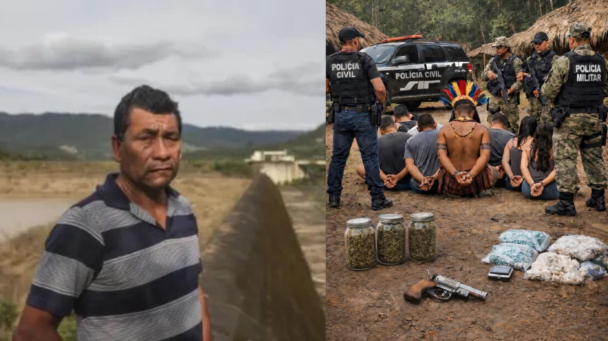 Operação em aldeia prende cacique e mais seis indígenas por tráfico de drogas em SC