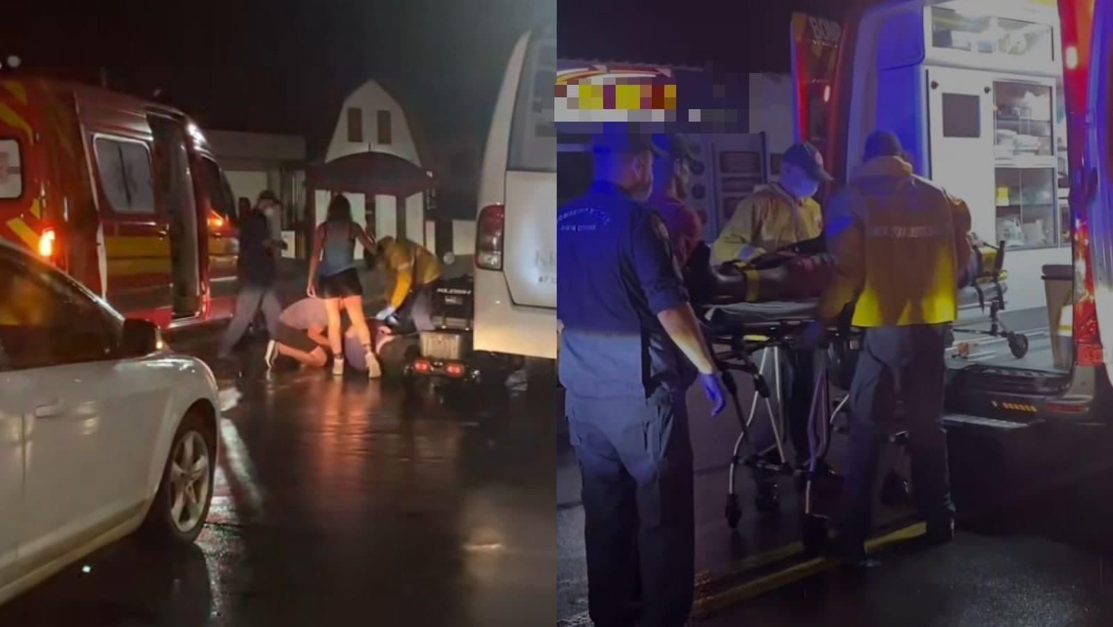 Idoso sofre mal súbito e colide bicicleta elétrica contra ônibus em São João Batista