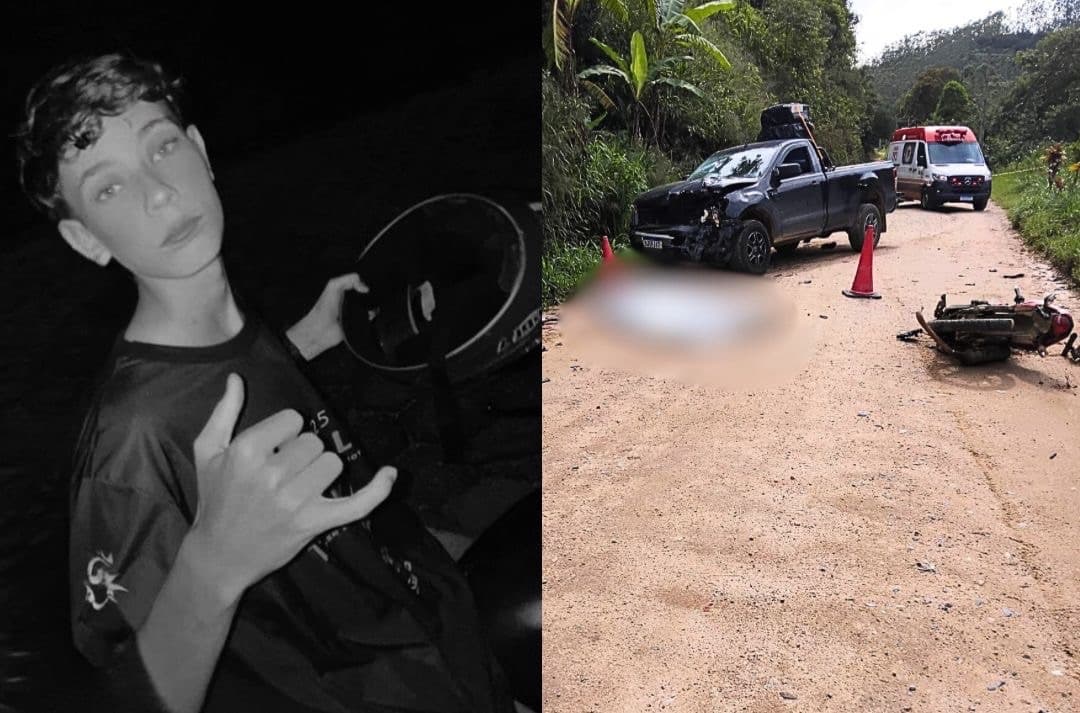 “Eterno Dudu”: jovem de 15 anos morre em Nova Trento dias após comprar “moto dos sonhos”