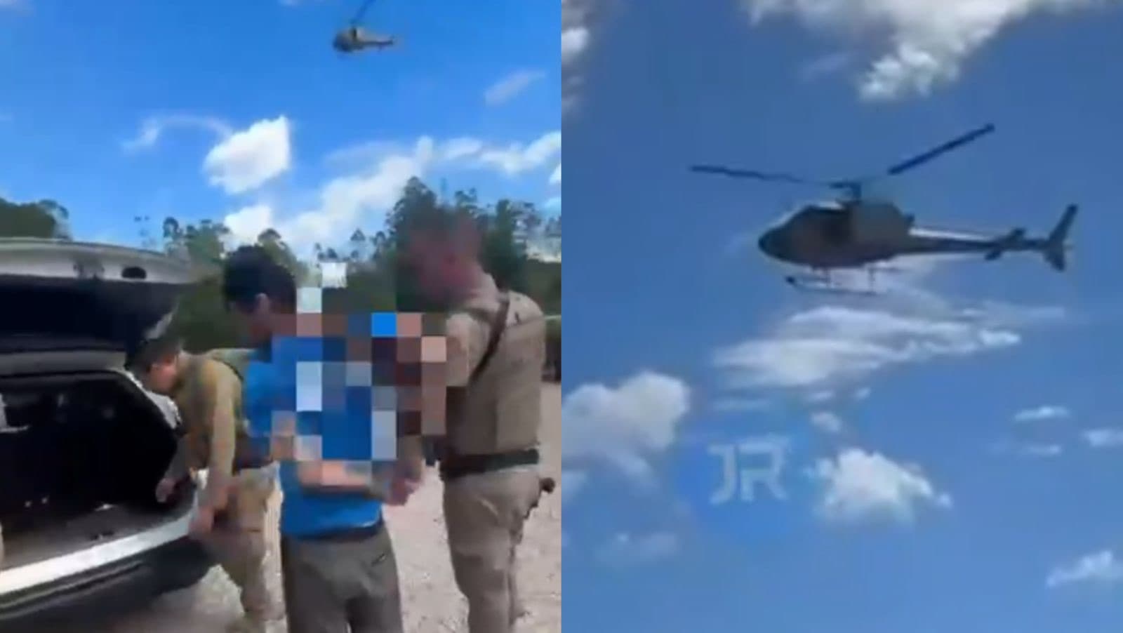 Estuprador foragido é preso em operação da PMSC no Vale do Rio Tijucas: “até helicóptero”