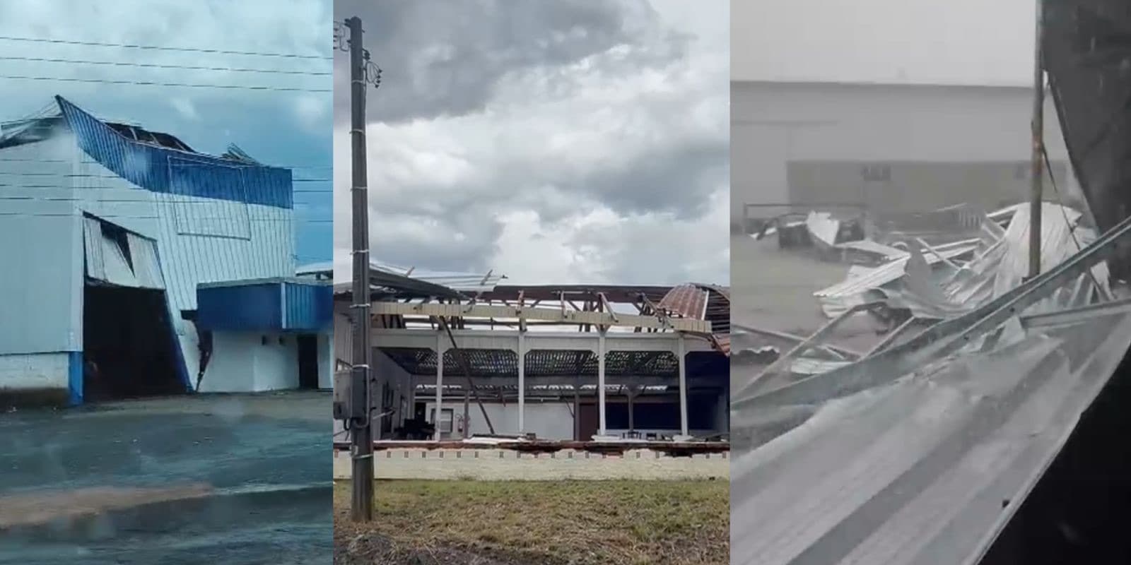 “Tudo muito rápido”: vendaval provoca estragos e deixa rastros de destruição no Vale do Itajaí
