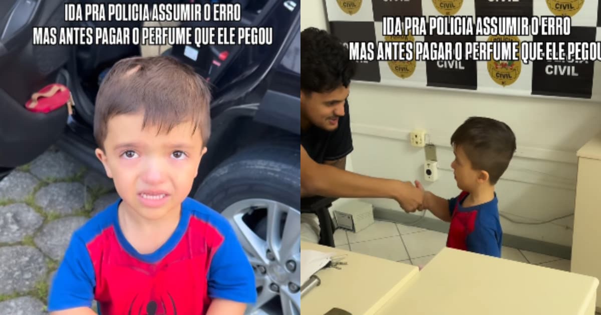 “Eu vim pedir desculpa”: pai grava lição com filho em delegacia de Santa Catarina e cena viraliza