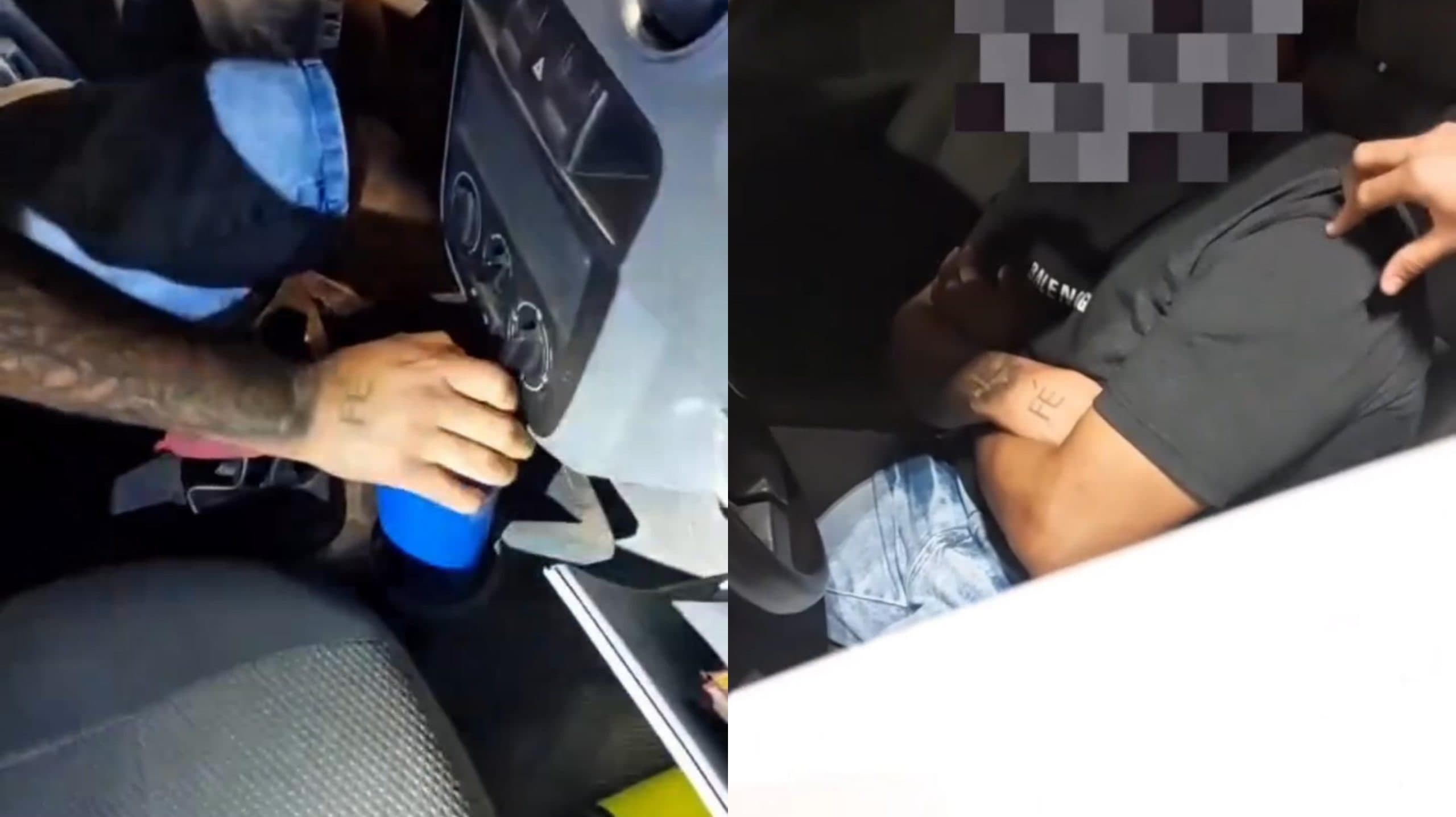 Motorista bêbado tenta trocar de marcha inusitada ao ser abordado por GM em SC