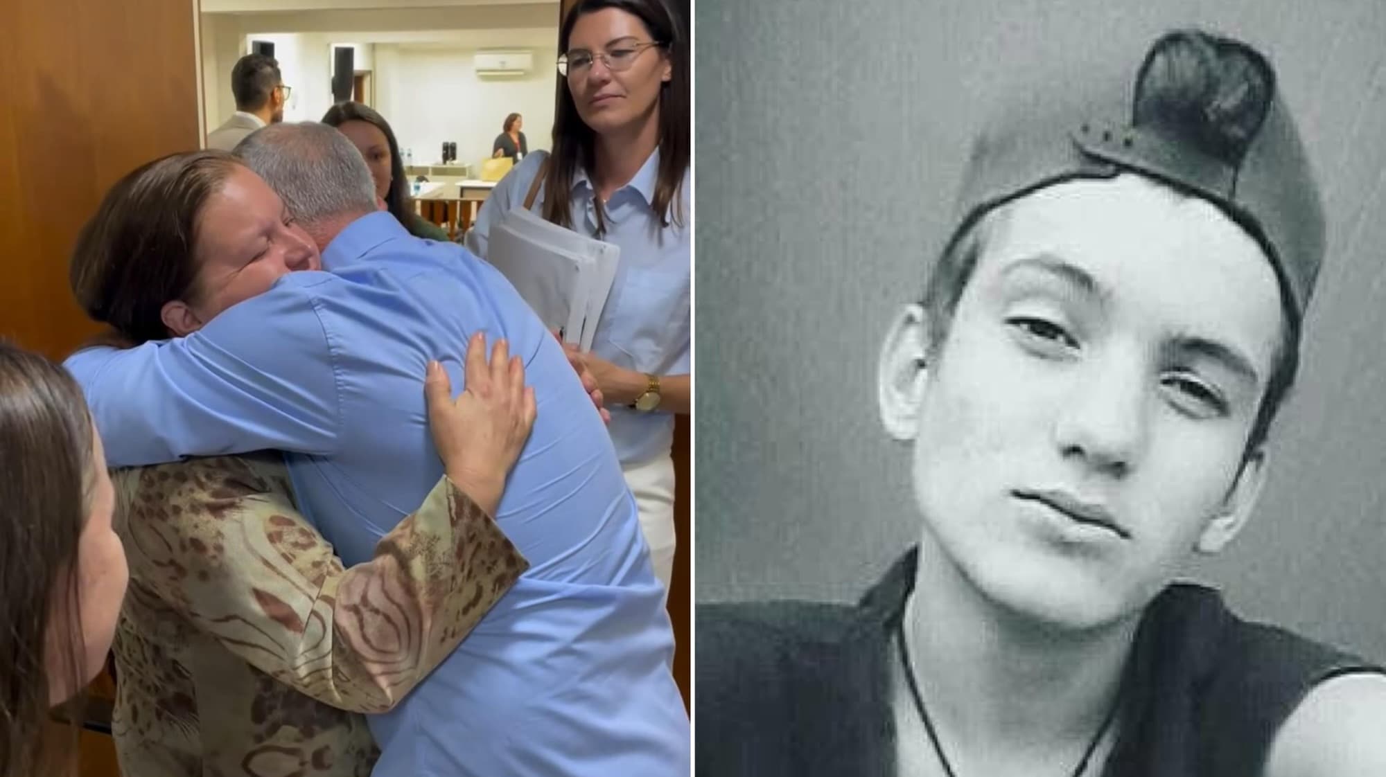 Mãe abraça motorista que matou seu filho após julgamento em SC: “fique em paz”