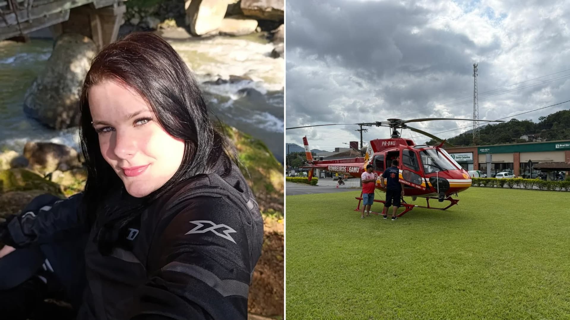 Funcionária de hospital morre após grave acidente entre moto e caminhão em Pomerode