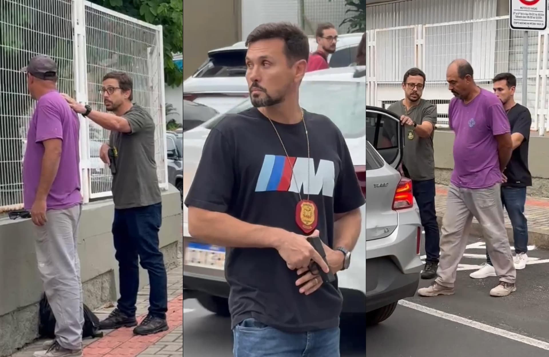 Foragido por estupro de criança é preso ao lado de escola em SC