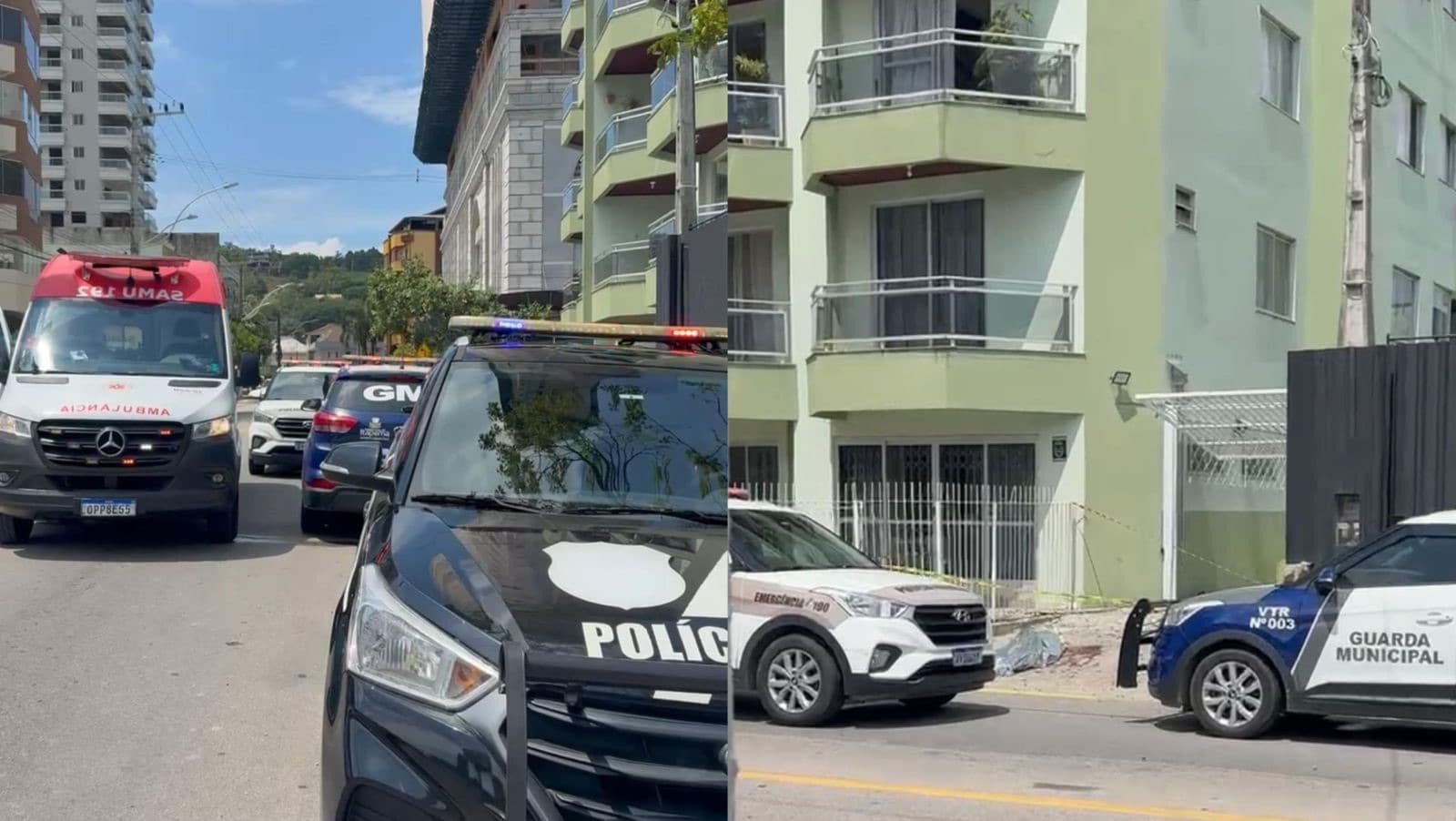Tragédia em Itapema mata trabalhador e deixa outro gravemente ferido