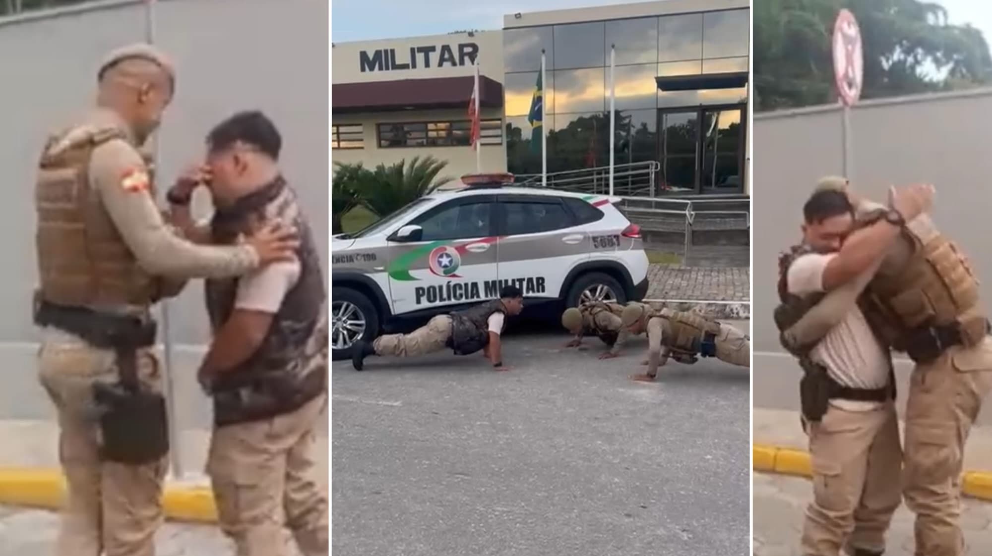 “Meus heróis”: jovem com sindrome de down e hiperfoco na PMSC tem surpresa no aniversário