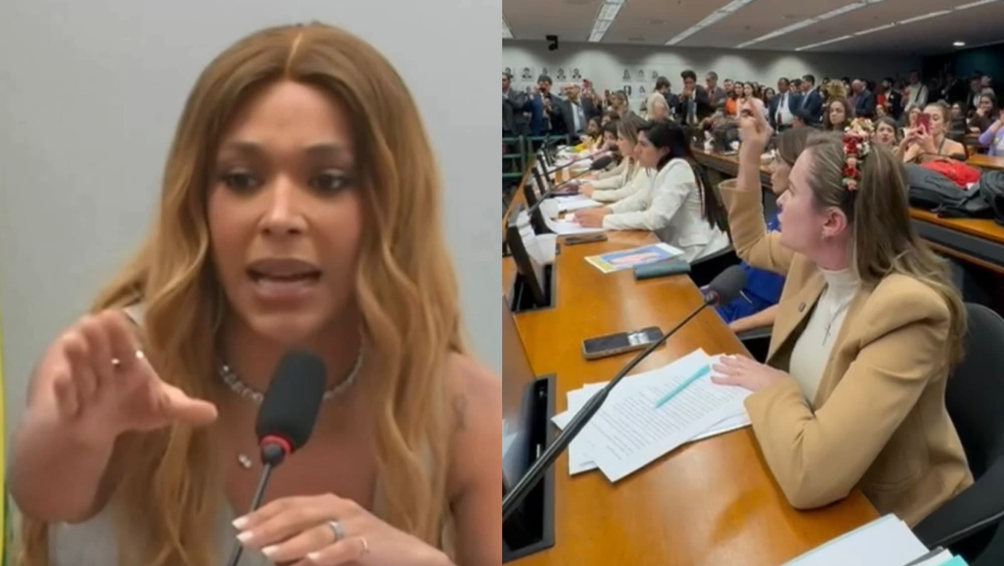 Erika Hilton corta microfone da deputada Júlia Zanatta em plena Comissão da Mulher