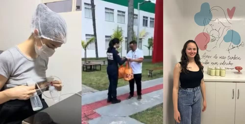 “Gesto de amor”: bombeira catarinense doa 200 frascos de leite materno a bebês internados em UTI
