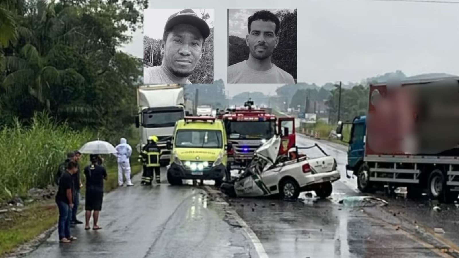 “Carro ficou destruído”: vítimas de colisão fatal na BR-470 são identificadas em SC