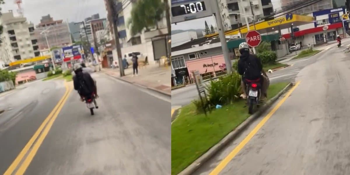 “Da próxima dá certo”: dupla escapa durante “grau” em Florianópolis e continua desafiando a sorte