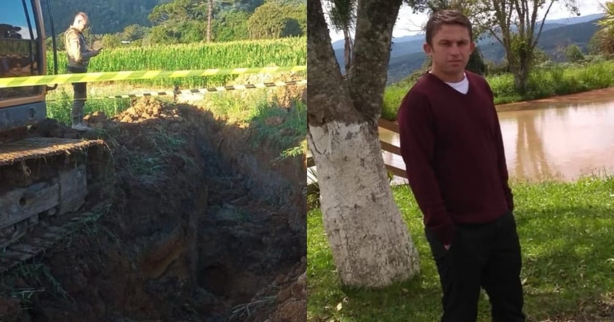 Família perde pai de 43 anos soterrado durante obra em comunidade do interior de SC