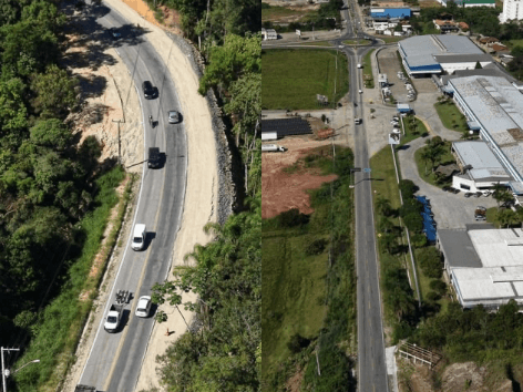 “Vai descarregar a BR-101”: rodovia entre Brusque e São João Batista ganha faixa adicional