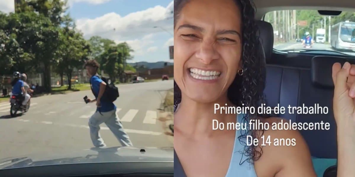 “Tô quase chorando”: mãe se emociona ao deixar o filho no seu primeiro dia de trabalho em SC