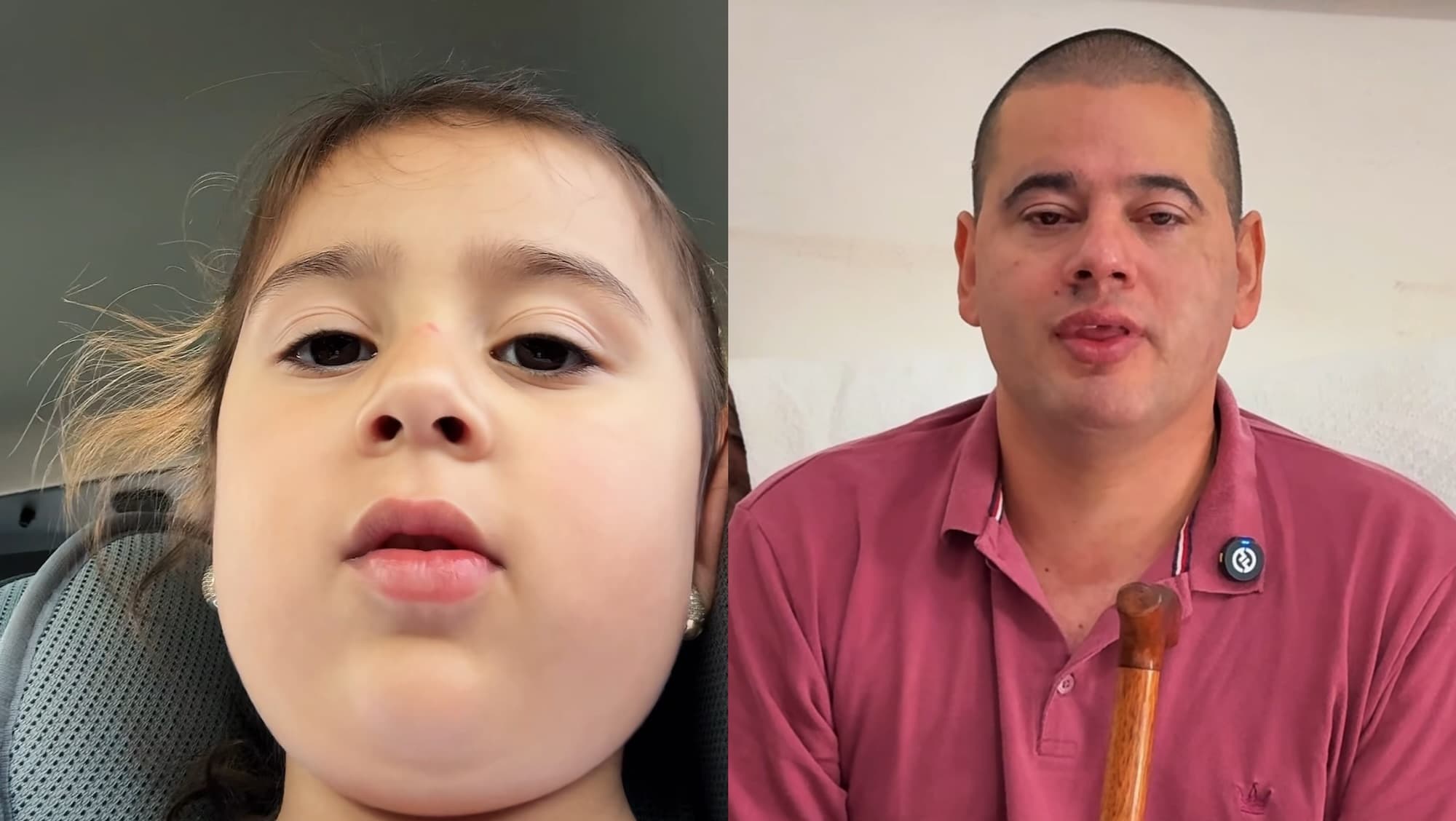 “Ele vai conseguir”: menina pede R$ 100 mil para salvar funcionário do pai com tumor na cabeça em SC