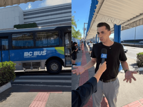 Caos no transporte público: turistas lotam os ônibus gratuitos em BC e moradores ficam no ponto