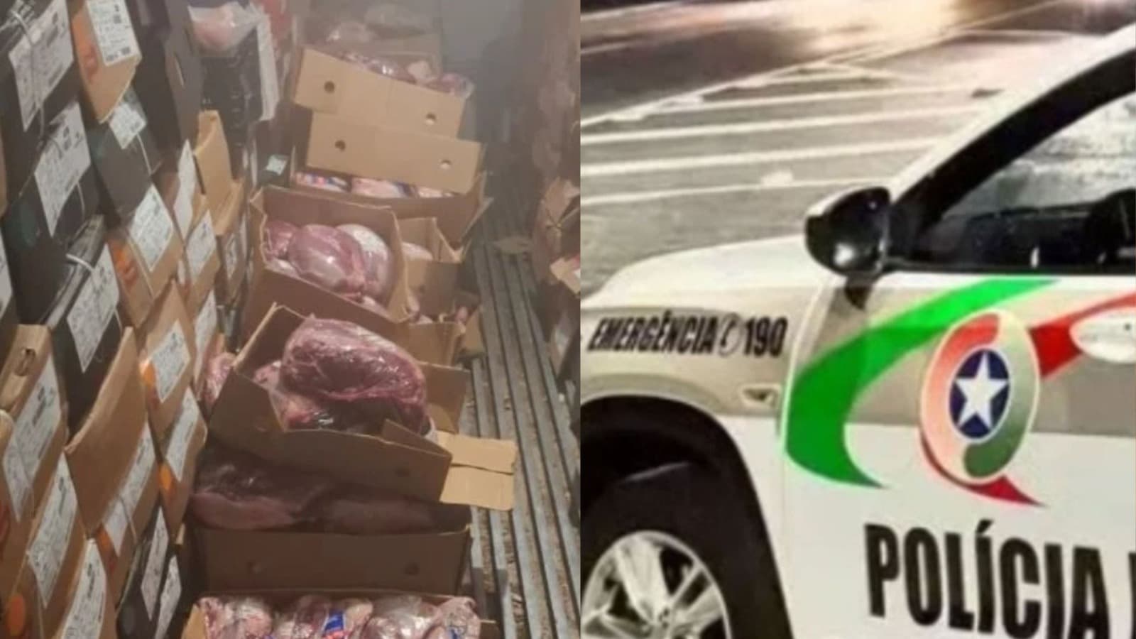 “Nem deu tempo do churrasco”: PM recupera 1,4 tonelada de carne furtada sendo negociada em BC