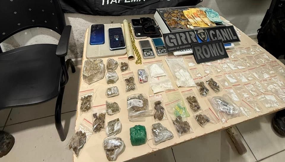 Guarda Municipal prende cinco suspeitos e apreende drogas em Itapema