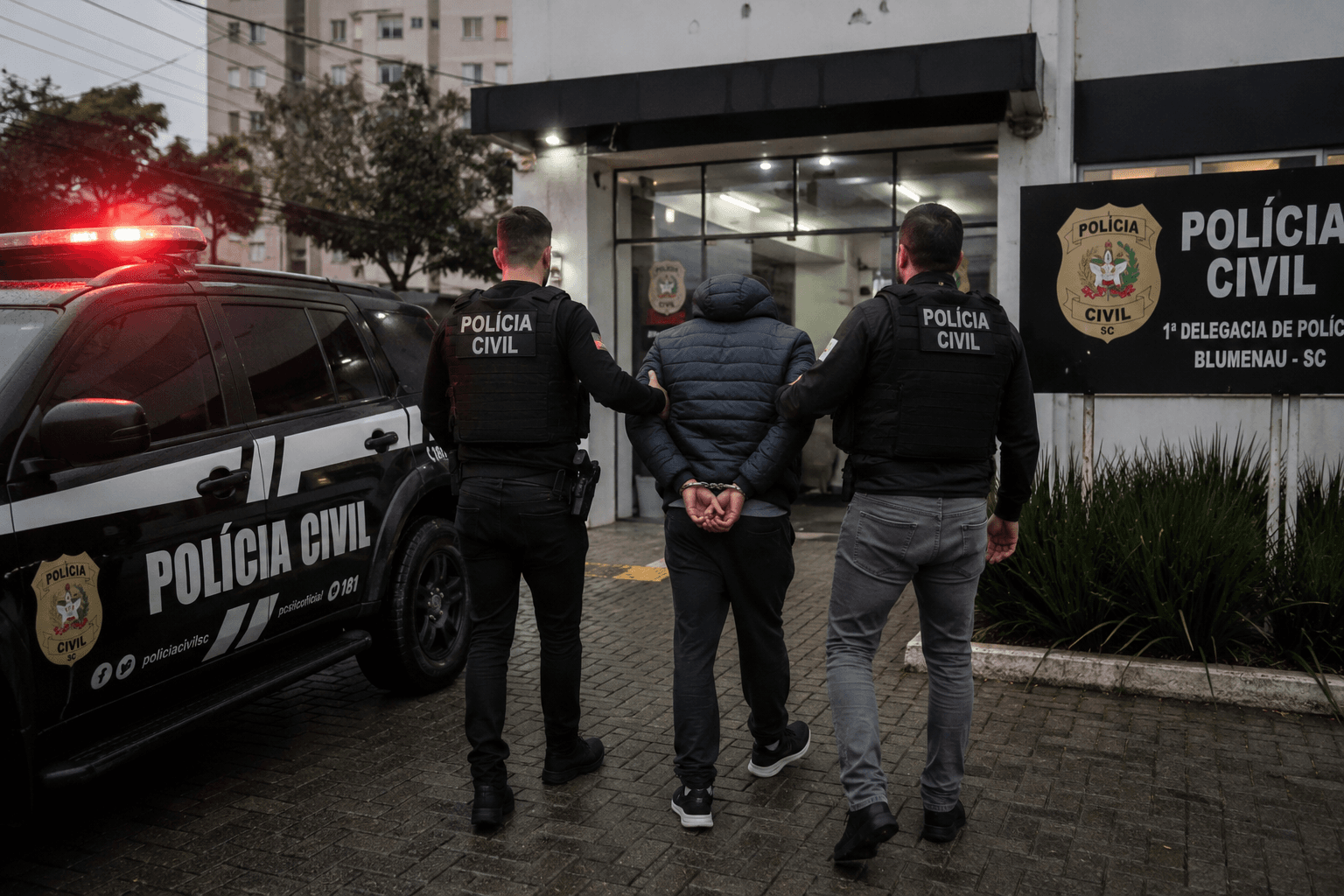 Suspeitos de extorsão são presos após vítima perder mais de R$ 213 mil em Blumenau