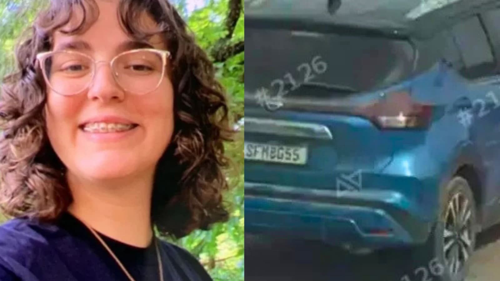 Estudante desaparecida desde domingo após sair de SC é localizada dirigindo o próprio carro no Paraná