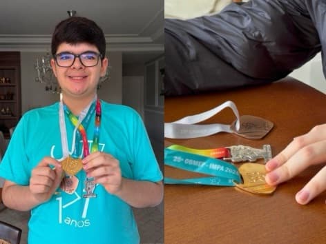 Autista e superdotado, Davi ganha medalha de ouro na maior olimpíada de matemática do país