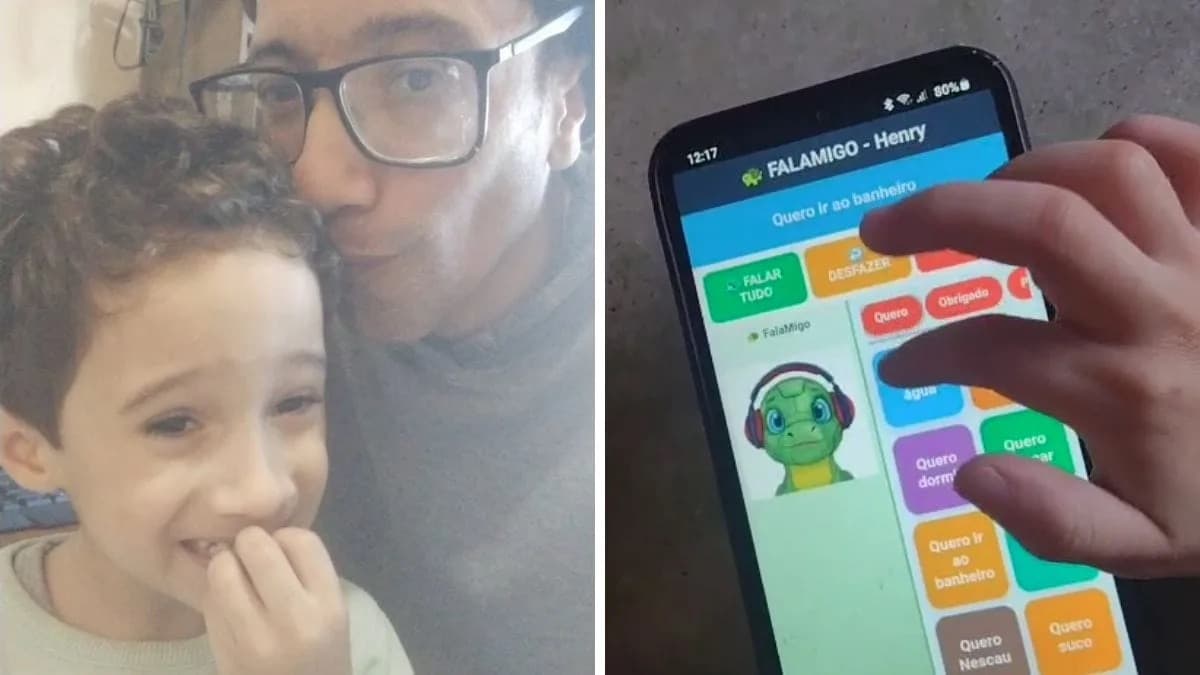 Pai cria aplicativo para dar voz ao filho autista de 4 anos e emociona com gesto de amor