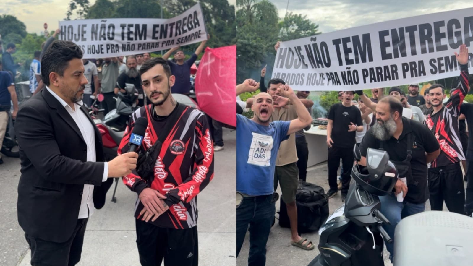 “Não vai ter entrega”: motoboys cruzam os braços em Florianópolis contra novo sistema do iFood