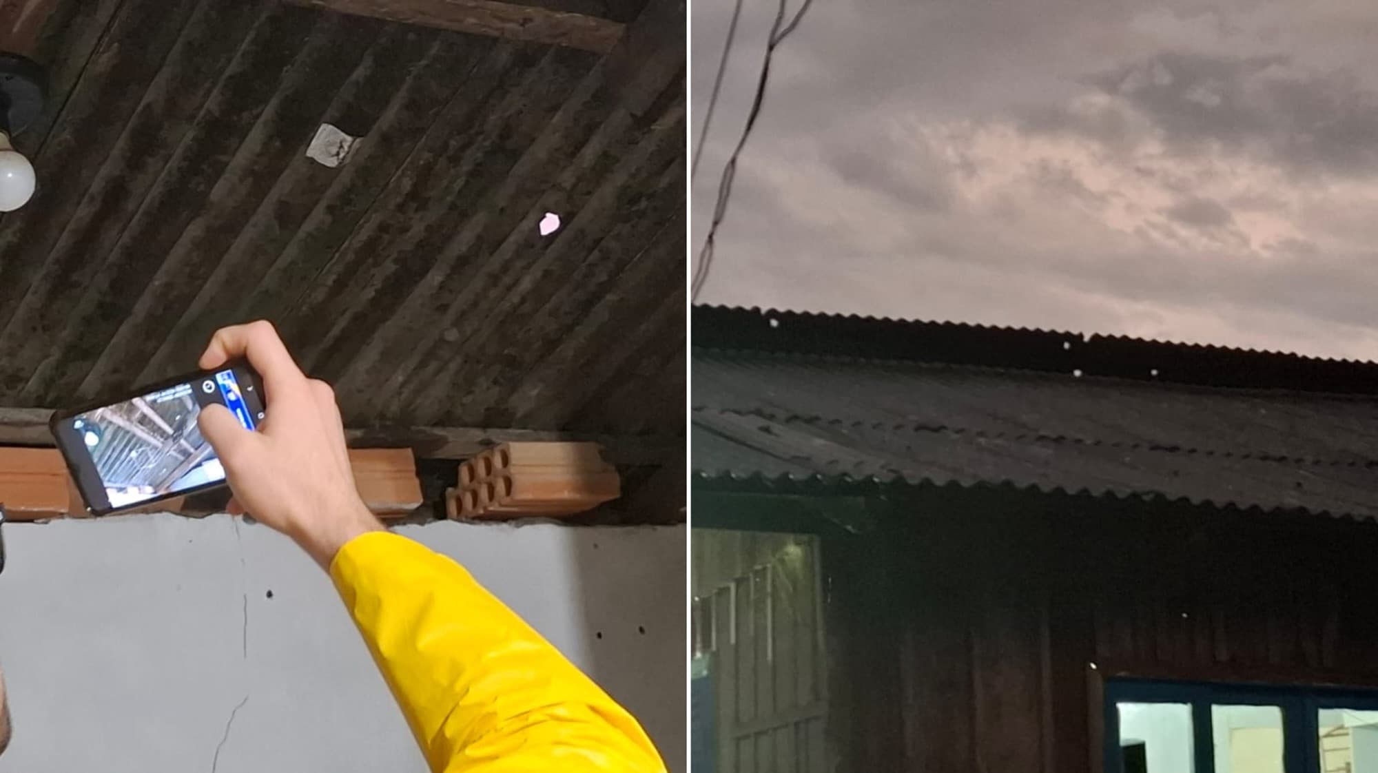 Temporal de granizo deixa famílias desalojadas e provoca estragos em Brusque