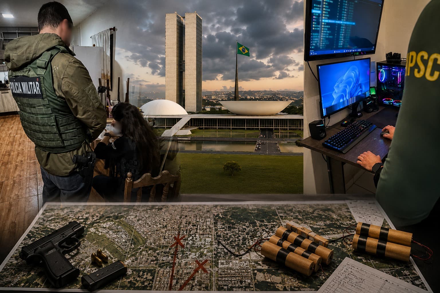 Plano para invadir Brasília nas eleições de 2026 e usar bombas é alvo de operação em SC