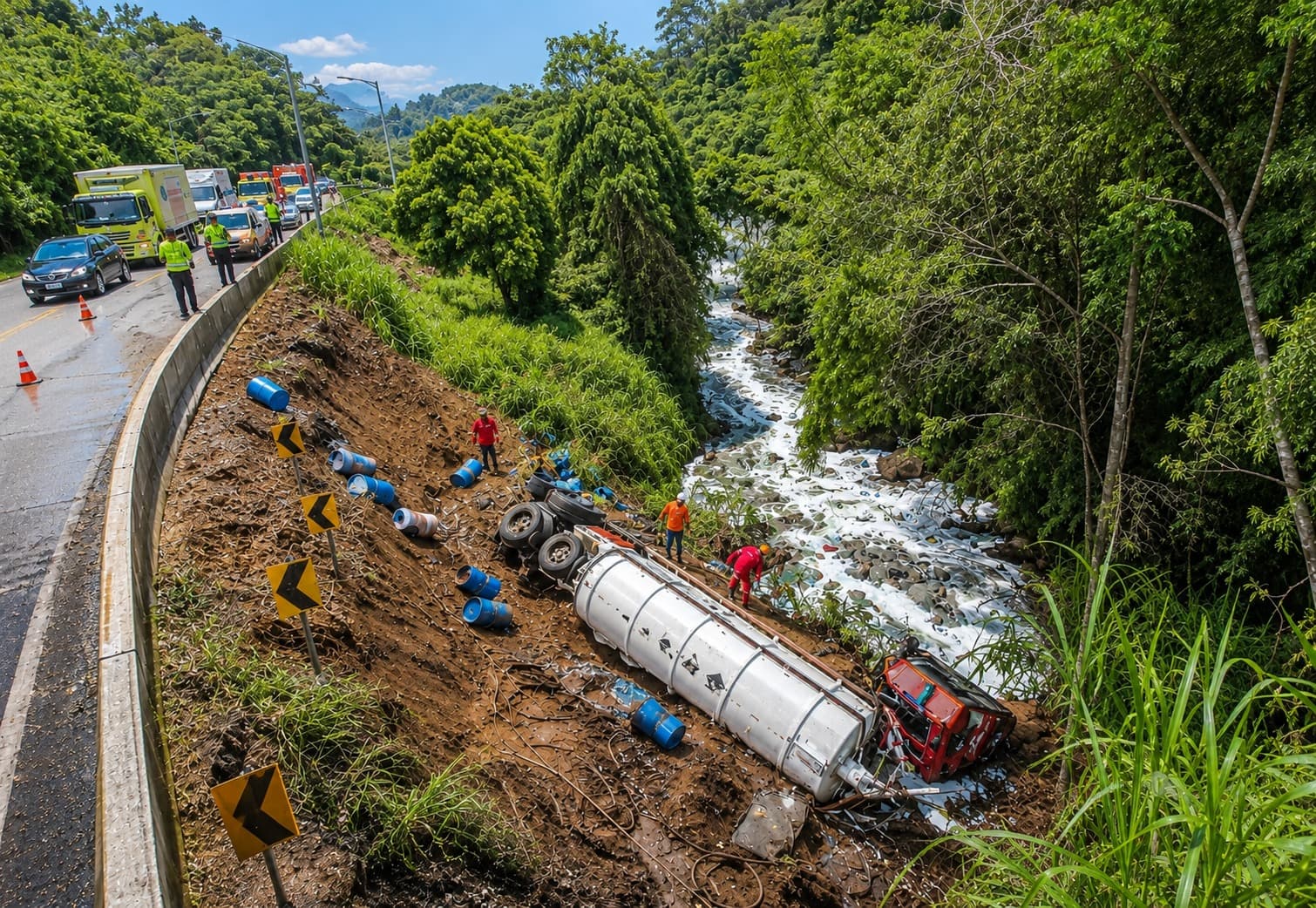 79 km/h no limite de 30: o vazamento de ácido que cortou a água de Joinville e gerou ação milionária