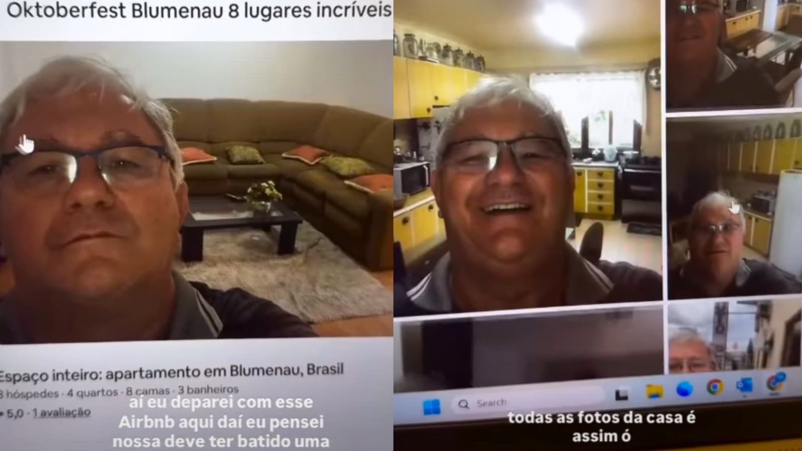 “Me convenceu pelo carisma”: anfitrião resolve alugar casa para a Oktoberfest e vira a atração principal em SC