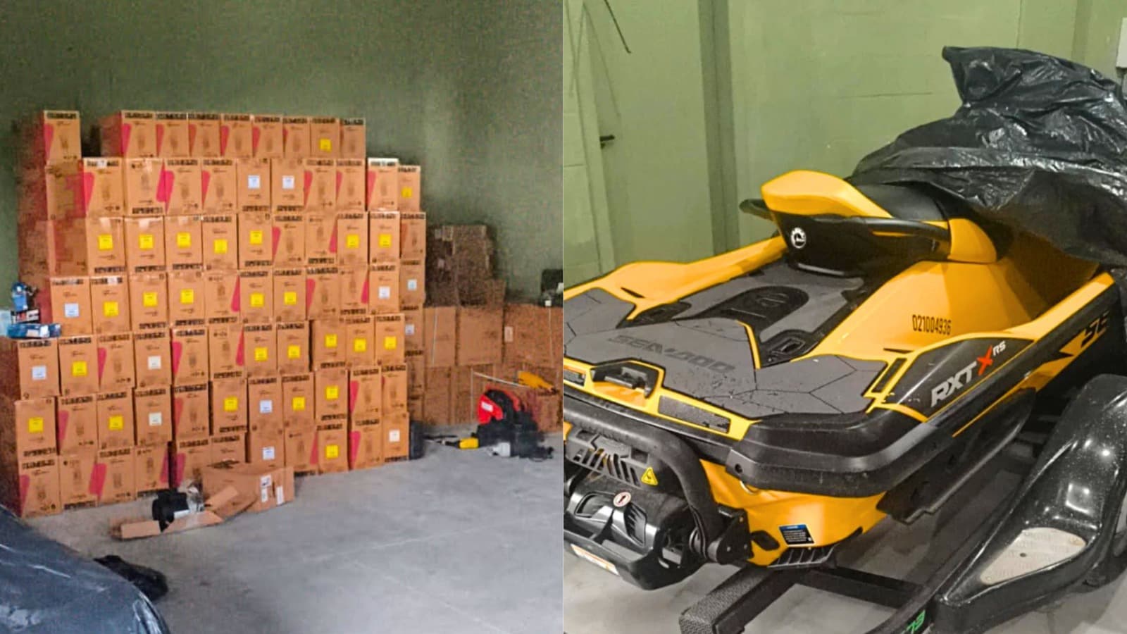 Mais de 660 produtos e um jet ski: PMSC estoura galpão do crime e recupera carga de R$ 400 mil do Mercado Livre