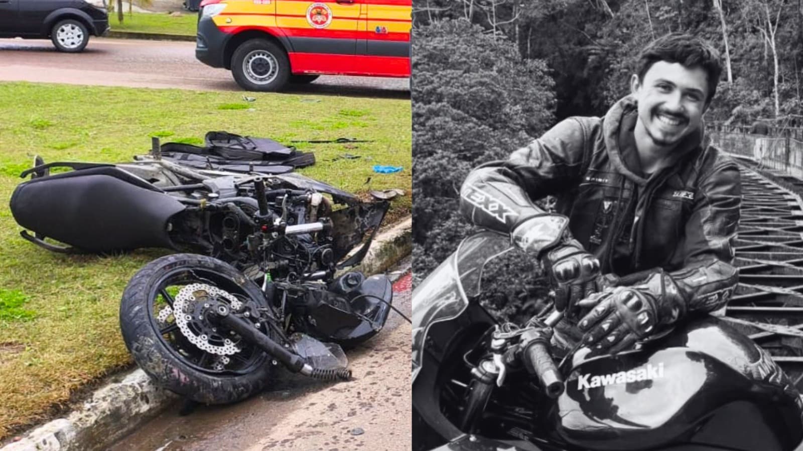 “A vida é muito curta”: motociclista lançado para dentro de carro em acidente em SC morre após um mês na UTI